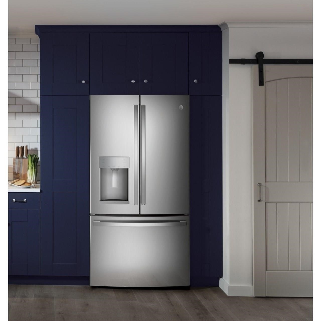 Ge 27.7 cu ft top french door refrigerator